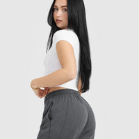 Mellow™ Rib Mid Mock Neck T-Shirt | White