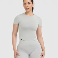 Mellow™ Soft Mid Short Sleeve T-Shirt | Light Grey