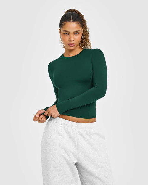 Mellowâ„¢ Soft Long Sleeve Top | Racing Green