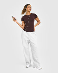 Mellowâ„¢ Soft Short Sleeve T-Shirt | Plum Brown