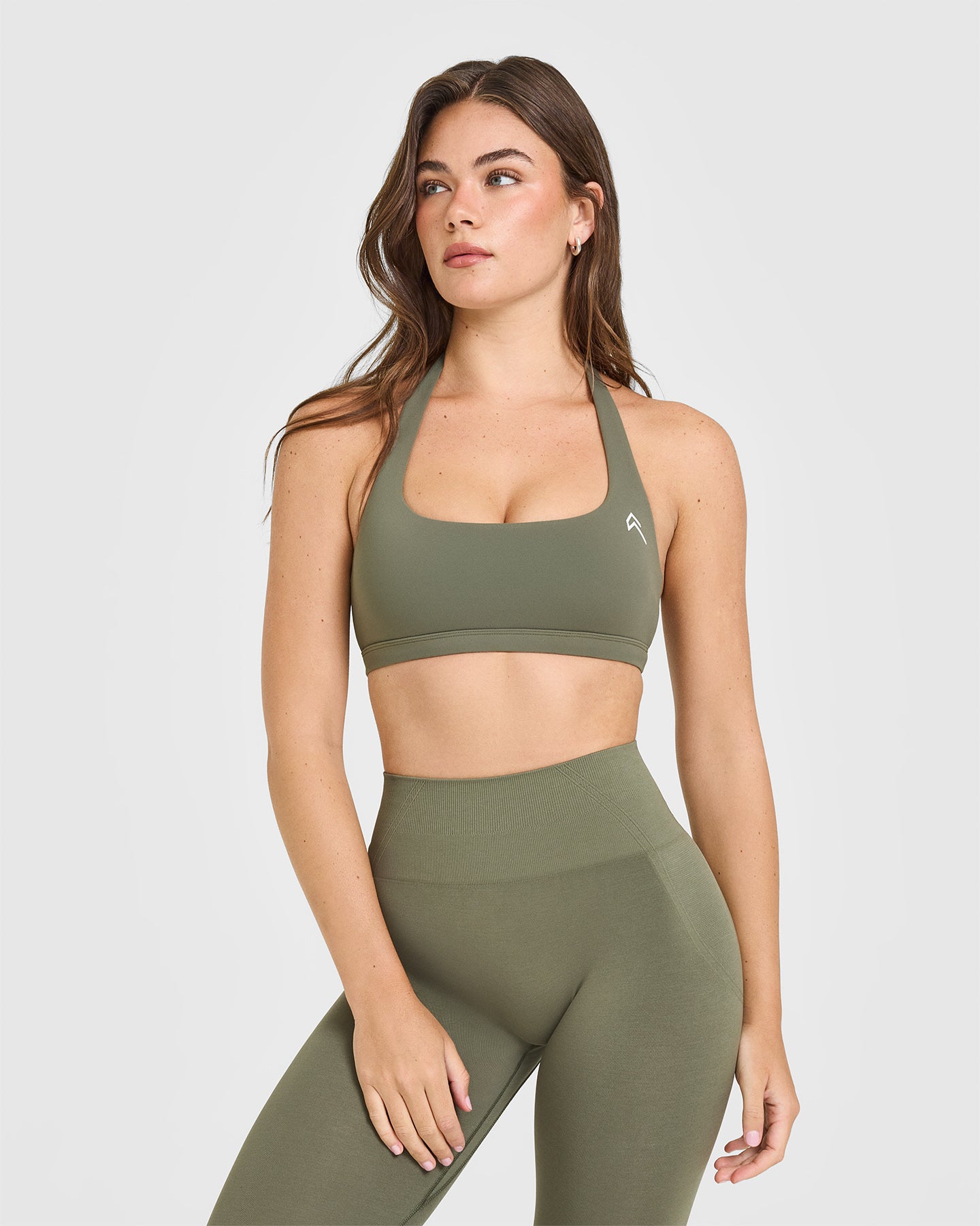 EasyLift™ Halter Bralette | Alpine Green