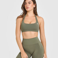 EasyLift™ Halter Bralette | Alpine Green