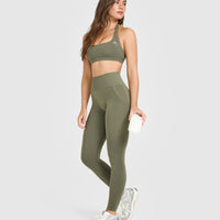 EasyLift™ Halter Bralette | Alpine Green