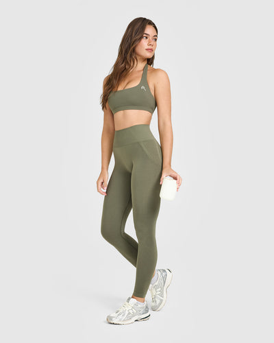 EasyLift™ Halter Bralette | Alpine Green