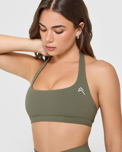 EasyLift™ Halter Bralette | Alpine Green