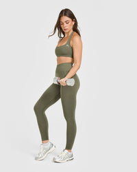 Effortless Seamless Leggings | Alpine Green