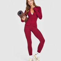 SoftMotion™ Jacket with White Logo | Ruby Red