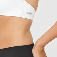 SoftMotion™ Minimal Halter Neck Bralette | White