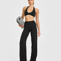 SoftMotion™ Straight Leg Bottoms | Black
