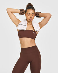 Unified Micro Bandeau Bralette | Espresso Brown