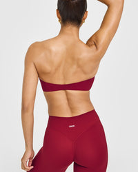 Unified Micro Bandeau Bralette | Ruby Red