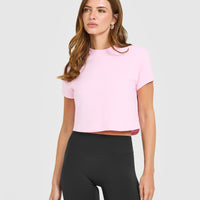 Cotton Relaxed T-Shirt | Chalk Pink