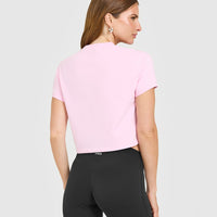 Cotton Relaxed T-Shirt | Chalk Pink