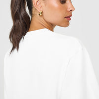 Oversized Oner Washed T-Shirt | White