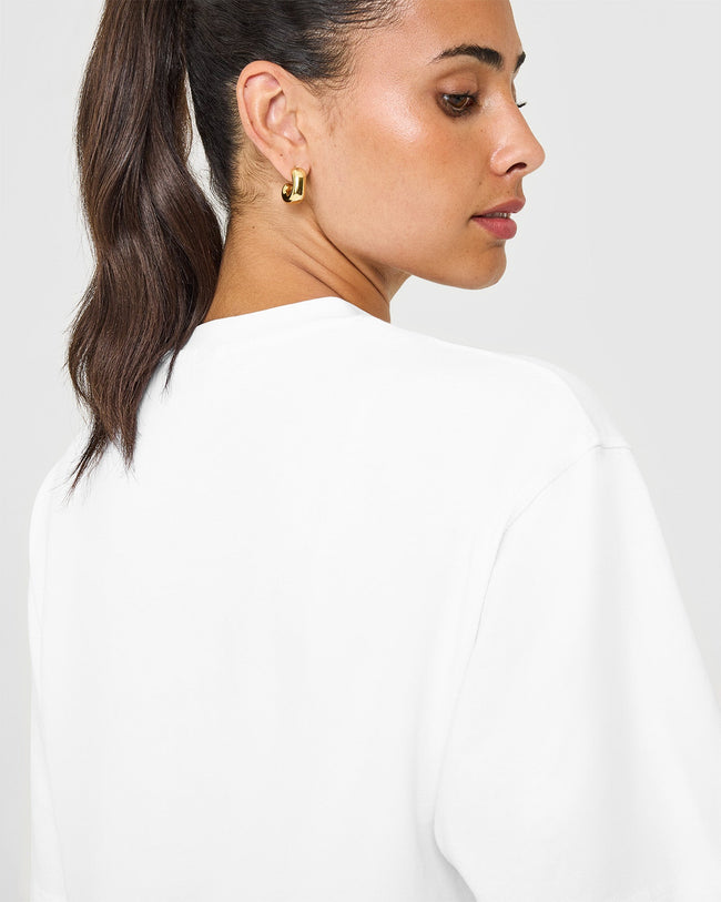 Oversized Oner Washed T-Shirt | White
