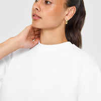 Oversized Oner Washed T-Shirt | White
