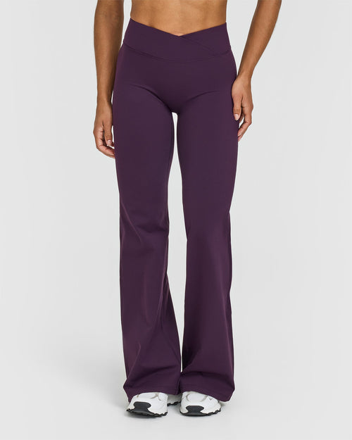 Oner Modal Unified Wrap Flared Bottoms | Blackberry Purple