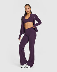 Unified Wrap Flared Bottoms | Blackberry Purple
