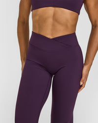 Unified Wrap Flared Bottoms | Blackberry Purple