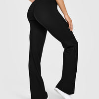 Unified Wrap Flared Bottoms White Logo | Black