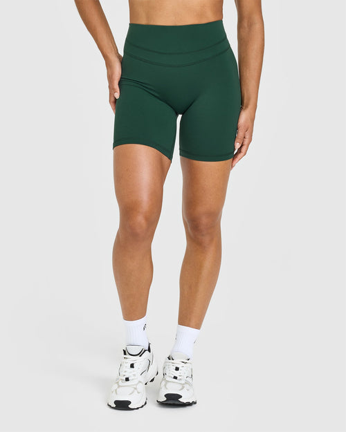 Oner Modal Unified High Waisted Shorts 6" | Racing Green