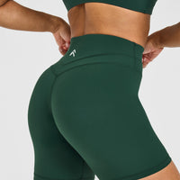 Unified High Waisted Shorts 6" | Racing Green