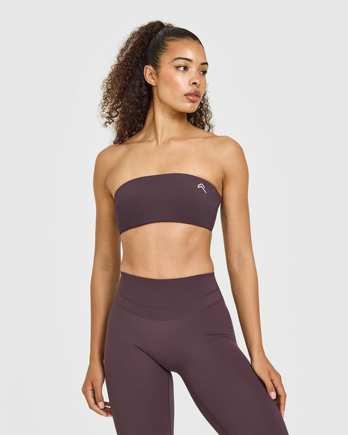 Oner Modal Unified Micro Bandeau Bralette | Dark Umber Brown