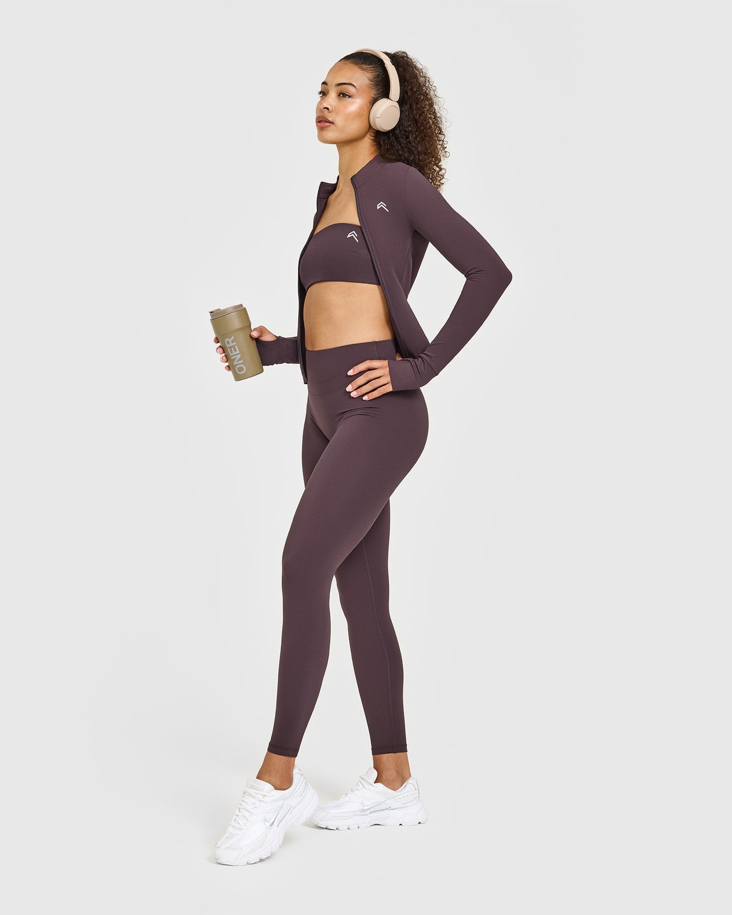 Unified Micro Bandeau Bralette | Dark Umber Brown