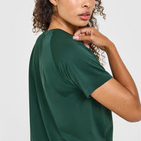 Go To Seamless Loose Top | Racing Green
