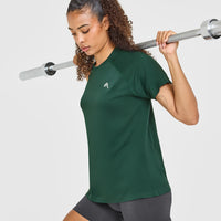 Go To Seamless Loose Top | Racing Green
