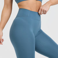 Timeless High Waisted Leggings | Moonstone Blue