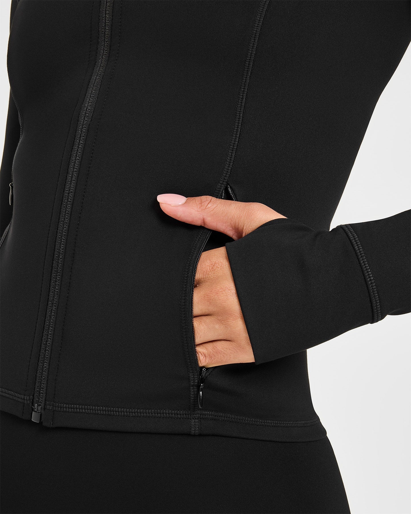 Timeless Jacket with White Logo | Black