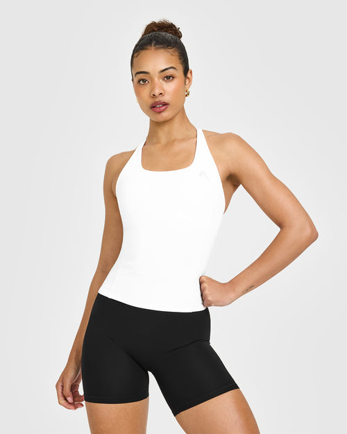 Oner Modal Timeless Square Neck Vest | White