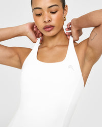 Timeless Square Neck Vest | White