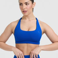 Timeless Square Neck Sports Bra | Cobalt