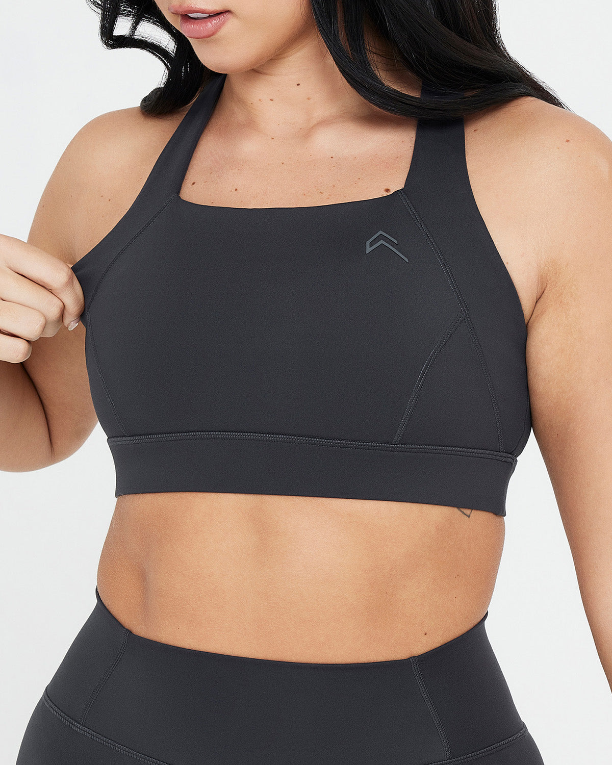 Timeless Square Neck Bralette | Coal