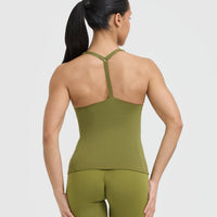 Timeless Square Neck Vest | Olive Green