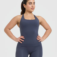 Timeless Square Neck Vest | True Blue