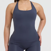 Timeless Square Neck Vest | True Blue