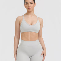 Timeless Strappy Bralette | Light Grey