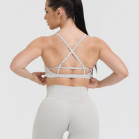 Timeless Strappy Bralette | Light Grey