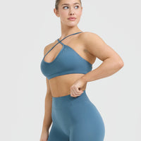 Timeless Strappy Bralette | Moonstone Blue