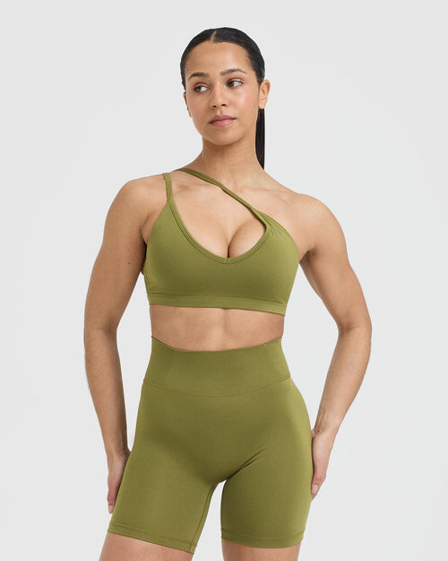Oner Modal Timeless Strappy Bralette | Olive Green