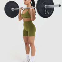 Timeless Strappy Bralette | Olive Green