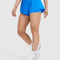 Unified Double Layer Shorts 5" | Tropical Blue