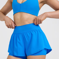 Unified Double Layer Shorts 5" | Tropical Blue