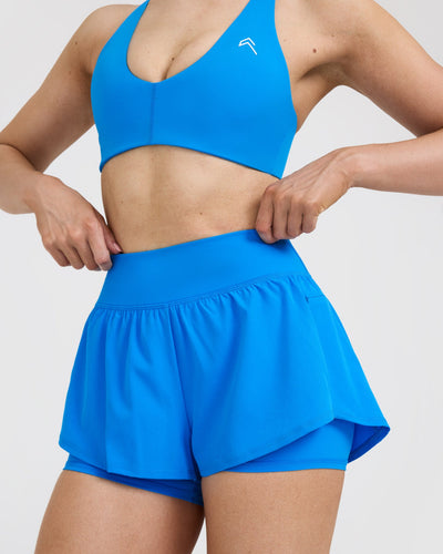 Unified Double Layer Shorts 5" | Tropical Blue