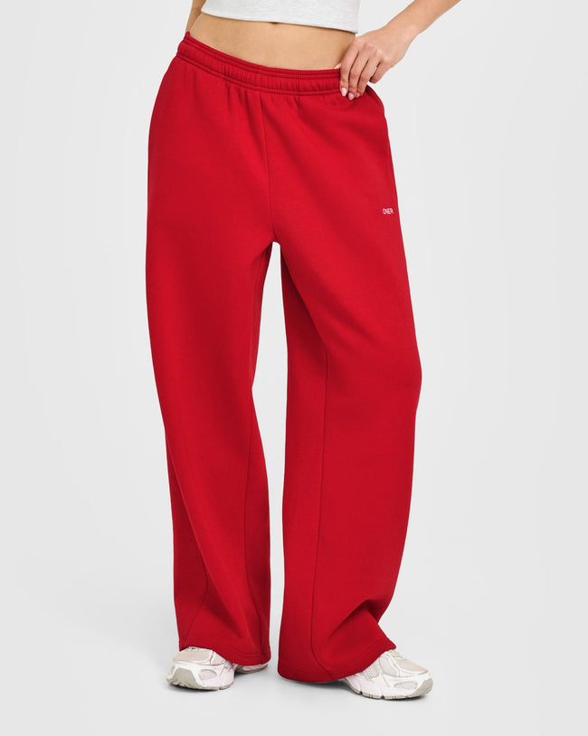 Foundations Straight Leg Joggers | Toasted Red