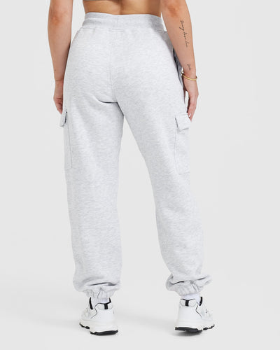 All Day Est 2020 Cargo Joggers | Light Grey Marl