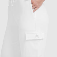 All Day Lightweight Cargo Joggers | White
